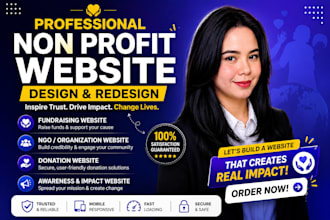 create non profit website charity donation website ngo sites wordpress wix setup