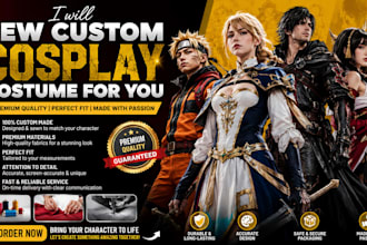 sew a custom cosplay costume for you