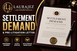 draft a professional settlement demand and pre litigation letter