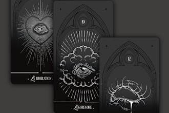 create a custom oracle, tarot or affirmation card deck