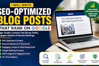 write SEO optimized blog posts that rank on google
