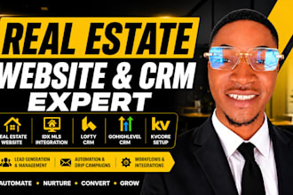 set up real estate website, realtor agent, idx mls lofty crm gohighlevel kvcore