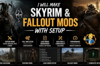 make skyrim and fallout mods with setup