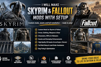 make skyrim and fallout mods with setup