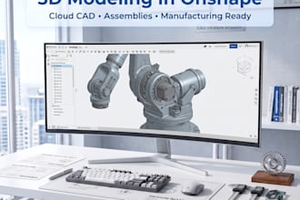 create professional 3d models and designs in onshape