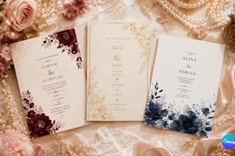 design elegant editable wedding invitations in canva
