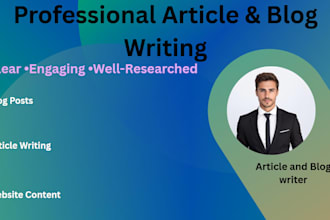 write engaging articles and blog posts