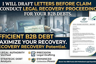 handle commercial debt recovery, pre action claims, and litigation for uk law