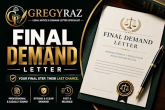 draft a professional final demand letter for your unpaid claim