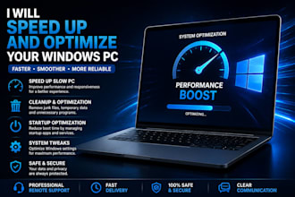 speed up and optimize your windows PC remotely