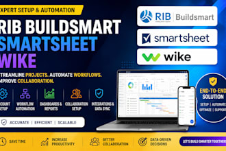 setup rib buildsmart, smartsheet and wrike project workflows