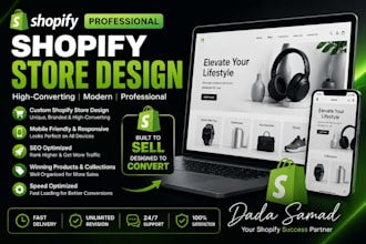 build a professional shopify dropshiping store