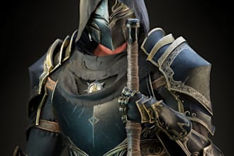 design unreal 3d character avatars humanoid game character