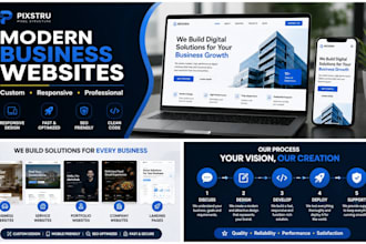 build a modern responsive website for your business