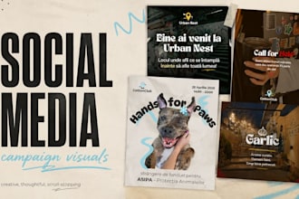 design creative visuals for your social media campaign