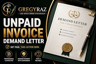 draft an urgent unpaid invoice demand letter for overdue payment