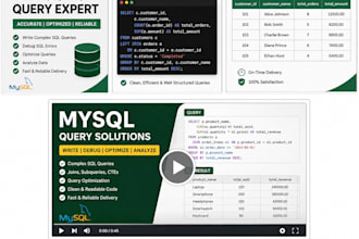 write sql queries solve mysql problems