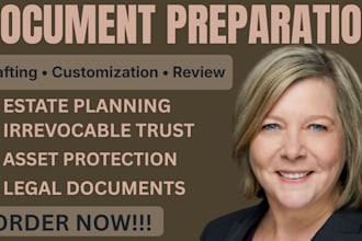 draft and customize professional irrevocable trust documents