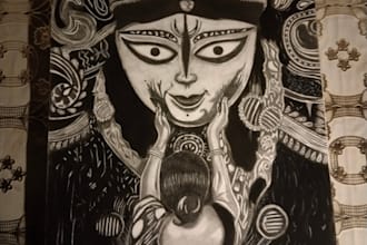 make pencil sketch or portrait