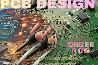 design professional pcb layout for manufacturing with clean routing and circuit