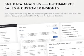 do sql data analysis, queries, joins and database reporting