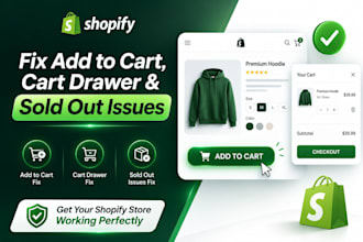 fix shopify add to cart button, cart drawer and sold out issues
