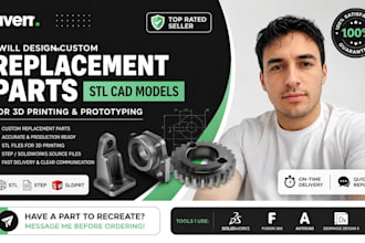design custom replacement parts stl cad models for 3d printing and prototyping