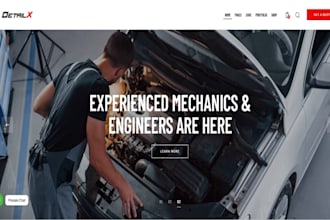 design squarespace car detailing website car coating website booking website