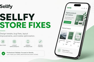 audit and fix your sellfy store design, layout and SEO