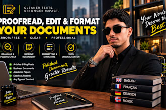 expertly proofread and copyedit your documents