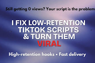 write viral tiktok scripts and engaging social media content