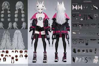 customize and edit your vrchat avatarwith clothes, hair, textures, accessories