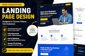 do landing page design for high conversions