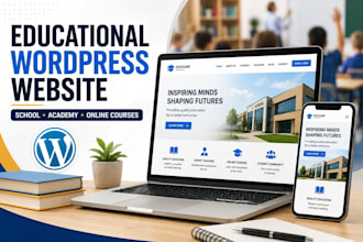 create a professional wordpress educational website