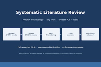 deliver a systematic literature review with prisma methodology
