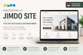 create a modern jimdo website to grow your german business online