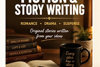 write african romance and drama stories