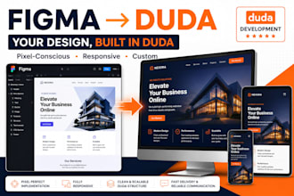 convert your figma design or existing website into a duda website