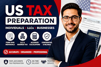 prepare US tax returns for individuals llcs and businesses