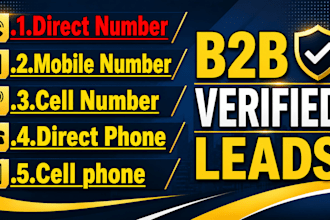 provide b2b leads with direct number, mobile number, and verified phone number