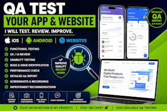 qa test your ios app android app website and review user experience