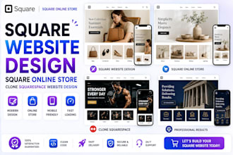 square website design square online store clone squarespace website design