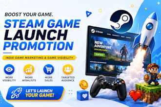 do steam game launch promotion, indie game marketing and game visibility