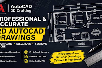 create 2d autocad drawings