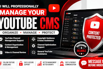 help manage youtube cms, content id and rights management