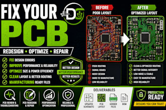 fix, redesign and optimize your pcb circuit board