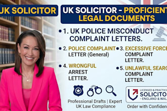 draft a formal UK police misconduct complaint letter