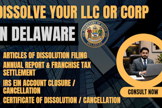 dissolve your delaware llc or corporation officially with sos