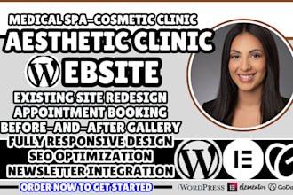aesthetic clinic website, medical spa website, beauty, cosmetic clinic website
