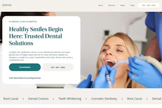 design wix dentist website dentist clinic cosmetic dentistry practice website
